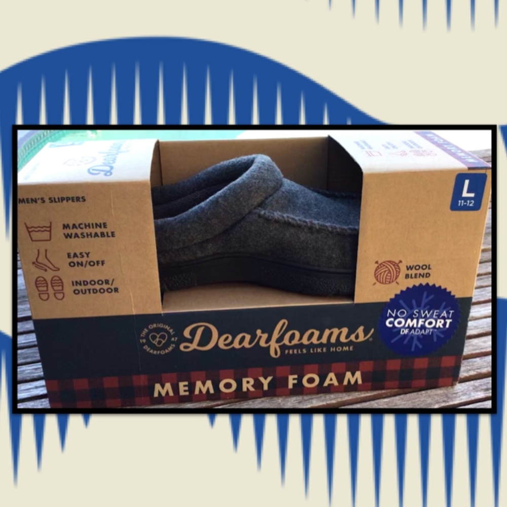 Mens Dearfoam Slippers - Picture 2 of 3